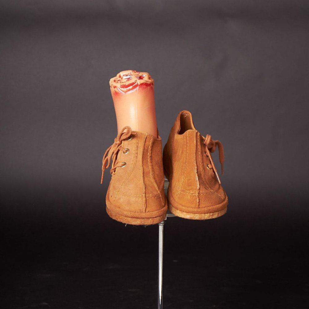 1970s Groundhog Boho Tan Clogs Shoes Wedges